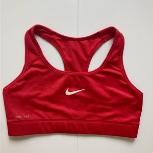 NIKE SWOOSH BRA red size small